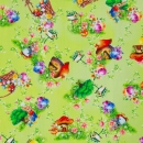 Baumwollstoff - Happy Easter - Osterwelt